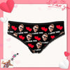 Custom love heart women's thong