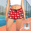 Custom love heart shorts