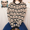 Custom seamless face sweatshirt