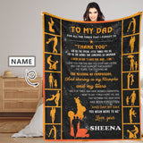 Custom Name Cucoloris Ultra-Soft Micro Fleece Blanket