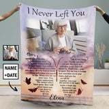 Custom Memorial Blanket with Photos for Loss of Loved One Personalized Sympathy Blanket