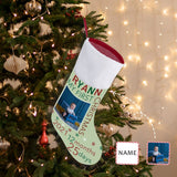 16.5in(L) Super Size-Custom Photo&Name My First Christmas Christmas Stocking