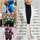 Personalized Blazers Coat Custom Business Suit with Logo Picture Text Background for Team Building