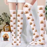 Custom Pet Face Stockings Women's Socks Personalized Funny Photo Socks Gift