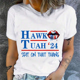 Hawk Tuah 2024 Spit On That Thang Cotton T-Shirt