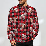 Custom Face Mens Ugly Christmas Sweater Personalized Face Sweatshirt