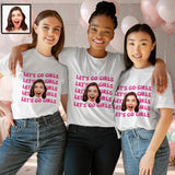 Custom Face Bachelorette Shirts Let's Go Girls Bachelorette Party Nashville Bride