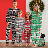 Custom Face Christmas Pattern Sleepwear Personalized Family Matching Long Sleeve Pajamas Set