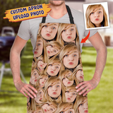 Custom Funny Face Photo All Over Print Adjustable Apron