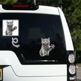 Custom Pet Photo Car Decal Sticker Removable Waterproof Car Window Decal(2PCS)