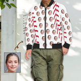 Custom Face Baseball Men's Bomber Jacket