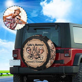 Custom Face Bonfire Spare Tire Cover