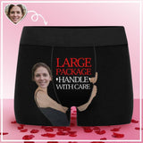 Custom Face Boxer Underwear Large Package Personalized Men's All-Over Print Boxer Briefs Design Your Own Underwear For Valentine's Day Gift