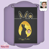 Custom Face Bunny Friend Garden Flag