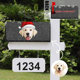 Custom Face Christmas Hat Mailbox Cover