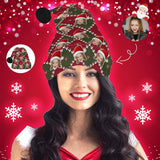 Custom Face Christmas Lattice Santa Hat