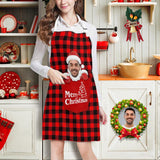 Custom Face Christmas Santa Claus All Over Print Adjustable Apron