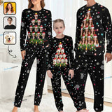 Custom Face Christmas Santa Claus Sleepwear Personalized Family Matching Long Sleeve Pajamas Set