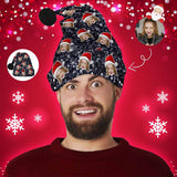 Custom Face Christmas Snowflake Santa Hat