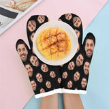 Custom Face Circle Heat Resistant Oven Mitt(A Pair)