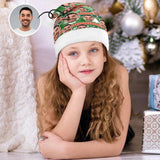 Custom Face Green Christmas Hat