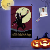 Custom Face Halloween Lead Garden Flag