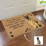 Custom Face Kisses Nose Doormat