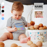 #For 3M-2T Custom Face&Name Easter Egg Newborn Baby Bodysuit Girls Boys Baby Jumpsuit Personalized Summer Bubble Romper