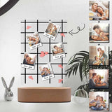 Custom Photo Grid Clear Acrylic Plaque