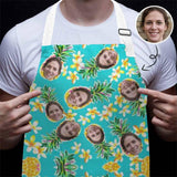 Custom Face Pineapple All Over Print Adjustable Apron