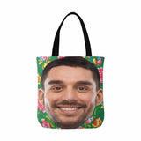 Custom Fashion Face Photo Tote Bag