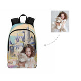 Custom Girl Face Magic Dream Castle Backpack