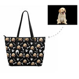 Custom Labrador Retriever Paw and Bone Women's Tote Bag