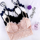 Lace Bralettes for Women Bralette Padded Lace Bandeau Bra