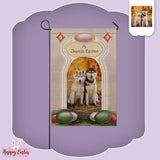 Custom Husky Photo Easter Day Garden Flag