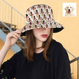 Custom Face Pet Seamless Unisex Bucket Boonie Hat