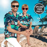 Custom Photo Hawaiian Shirts Photo Coconut Tree Unisex & Teenage Hawaiian Shirt Face Shirt Birthday Gift