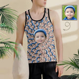 Personalized Tank Tops for Men Custom Face Smash Men's All Over Print Tank Top