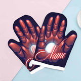 Custom Name Machine Hand Heat Resistant Oven Mitt(A Pair)