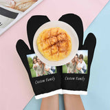 Custom Photo&Text Heat Resistant Oven Mitt(A Pair)