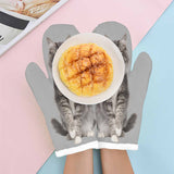 Custom Photo Your Pet Heat Resistant Oven Mitt(A Pair)