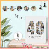 Custom Photo Birthday Photo Panel for Tabletop Display