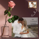 Custom Photo I'd Choose You Loving Couple Photo Panel for Tabletop Display