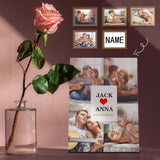 Custom Photo&Name Anniversary Photo Panel for Tabletop Display