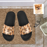 Custom Pet Face Smash Unisex Slide Sandals For Holiday Gifts