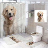 Custom Photo Bathroom Four-Piece Custom Bathroom Set with Shower Curtain Ccarpet