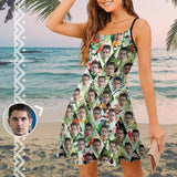 Custom Face Plants Women's Sling Dress