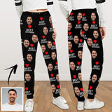 Custom Face Sweatpants Best Boyfriend All Over Print Personalized Closed Bottom Casual Sweatpants