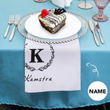 Custom Name Kitchen Tea Towel Personalized Dish Towel Hand Towel Cloth Napkins Hostess, Wedding, Housewarming Gift